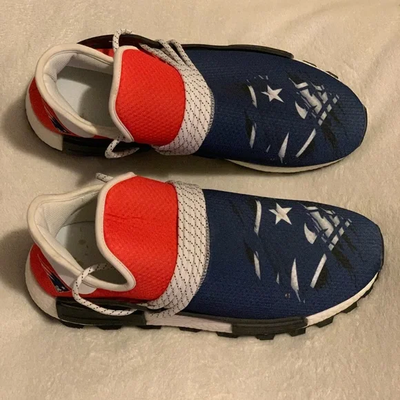New England Patriots Red, White & Blue Size 45 so 11, 11.5, 12 Shoes - Picture 4 of 11